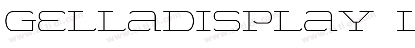 GellaDisplay Light字体转换